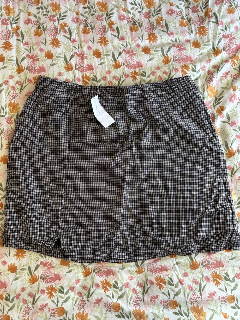 American Eagle NWT Black and White Plaid Skirt Size M - Picture 3 of 7
